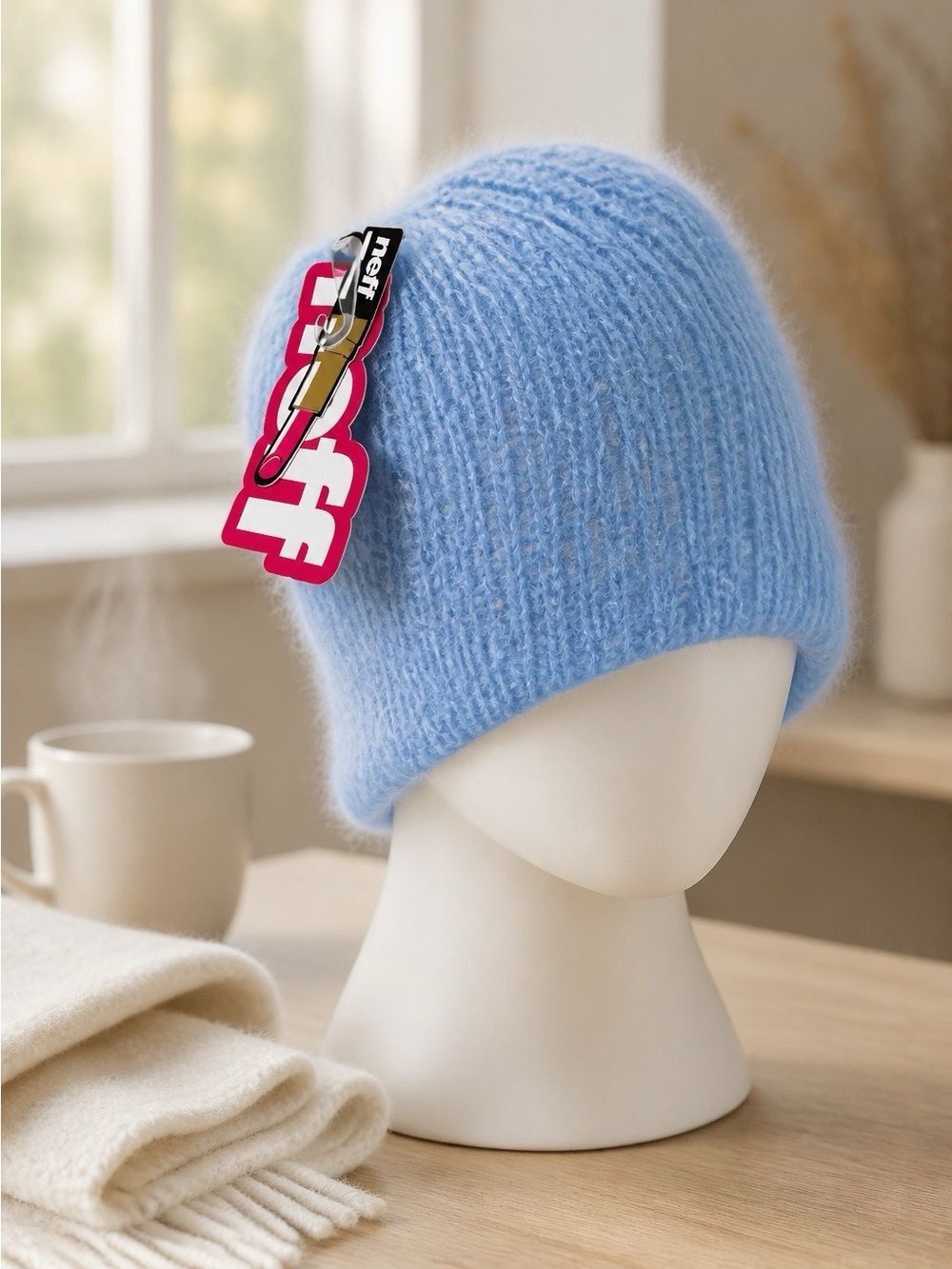 Neff Women’s Soft Knit Beanie - Light Blue